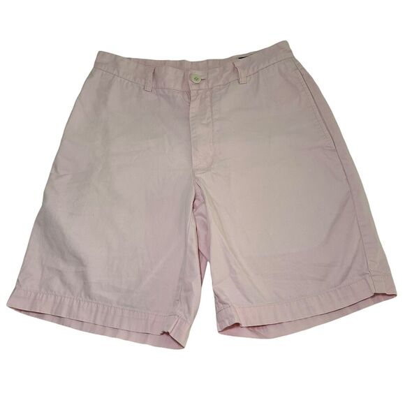 Vineyard Vines Khaki Chino Shorts Men's Size 28 Pink Solid Pockets Normcore - Picture 1 of 4